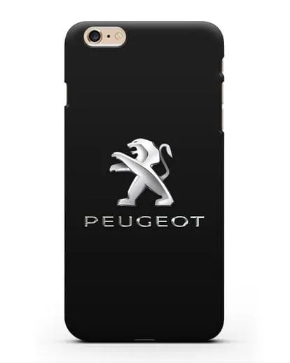 Чехол с логотипом Peugeot силиконовый для iPhone 6 Plus