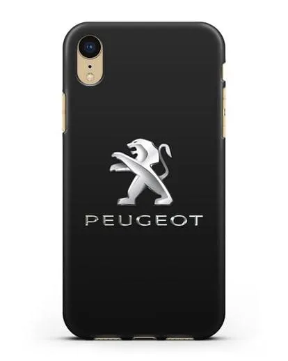 Чехол с логотипом Peugeot силиконовый для iPhone XR