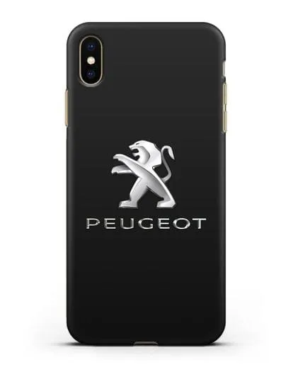 Чехол с логотипом Peugeot силиконовый для iPhone XS Max