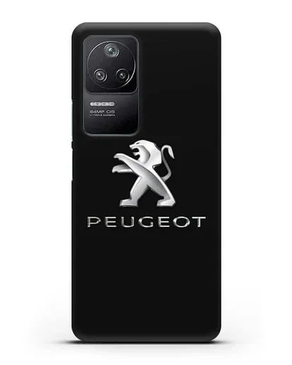 Чехол с логотипом Peugeot силиконовый для Xiaomi Poco F4