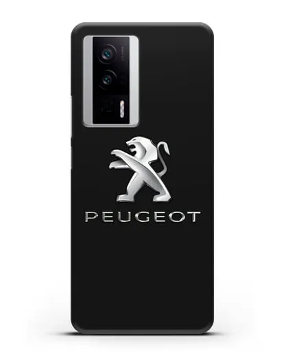 Чехол с логотипом Peugeot силиконовый для Xiaomi Poco F5 Pro