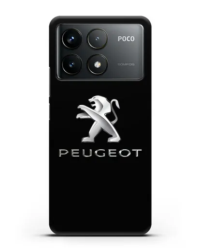 Чехол с логотипом Peugeot силиконовый для Xiaomi Poco F6 Pro
