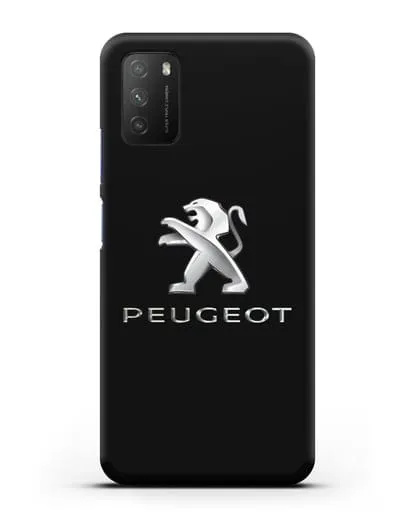 Чехол с логотипом Peugeot силиконовый для Xiaomi Poco M3
