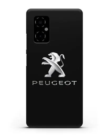 Чехол с логотипом Peugeot силиконовый для Xiaomi Poco M4 5G
