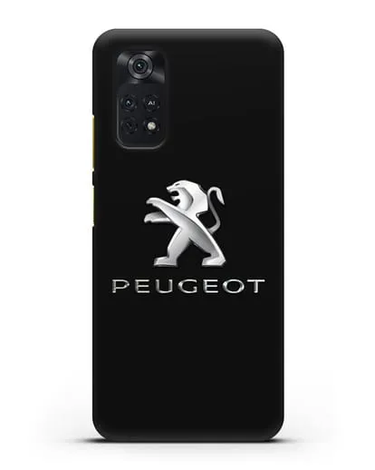 Чехол с логотипом Peugeot силиконовый для Xiaomi Poco M4 Pro 4G