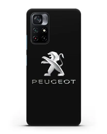 Чехол с логотипом Peugeot силиконовый для Xiaomi Poco M4 Pro 5G