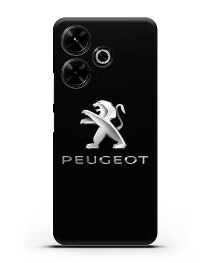Чехол с логотипом Peugeot силиконовый для Xiaomi Poco M6