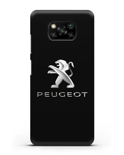 Чехол с логотипом Peugeot силиконовый для Xiaomi Poco X3 Pro