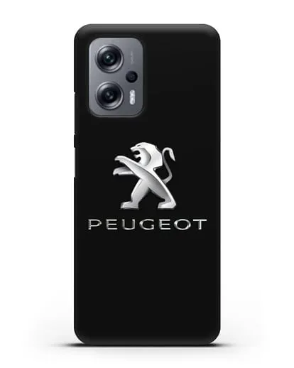 Чехол с логотипом Peugeot силиконовый для Xiaomi Poco X4 GT