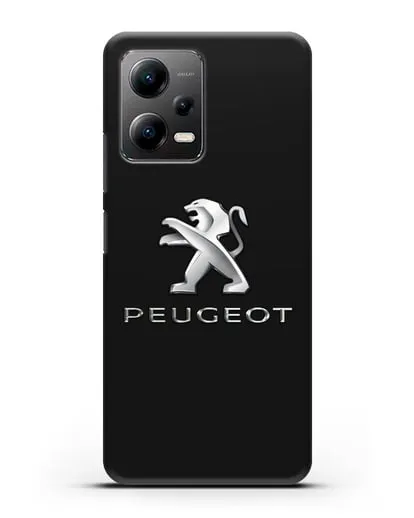 Чехол с логотипом Peugeot силиконовый для Xiaomi Poco X5