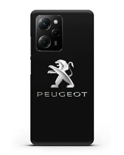 Чехол с логотипом Peugeot силиконовый для Xiaomi Poco X5 Pro
