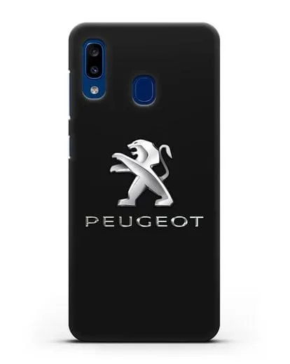 Чехол с логотипом Peugeot силиконовый для Samsung Galaxy A20 [SM-A205FN]