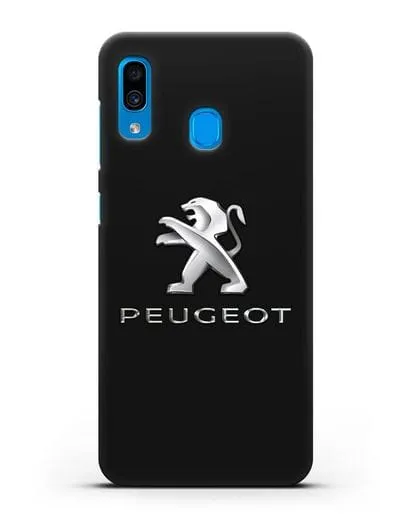 Чехол с логотипом Peugeot силиконовый для Samsung Galaxy A30 [SM-A305FN]