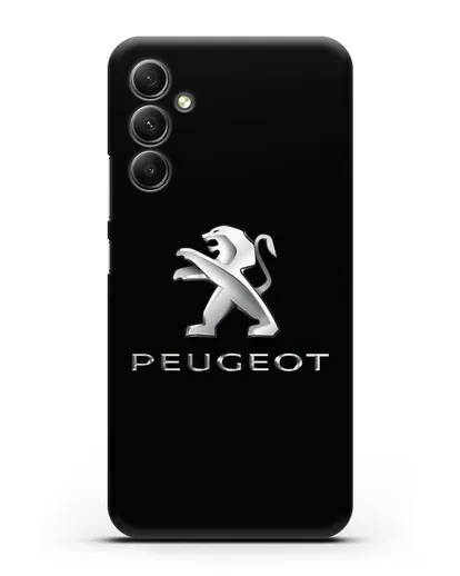 Чехол с логотипом Peugeot силиконовый для Samsung Galaxy A34 [SM-A346]