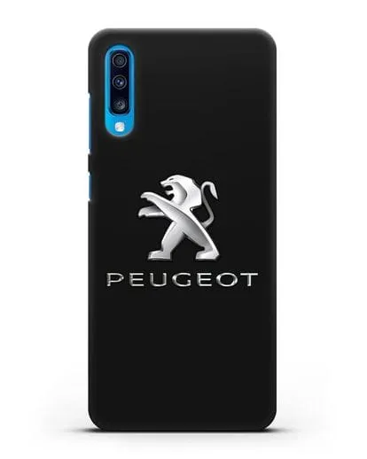 Чехол с логотипом Peugeot силиконовый для Samsung Galaxy A70 [SM-A705F]