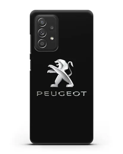 Чехол с логотипом Peugeot силиконовый для Samsung Galaxy A53
