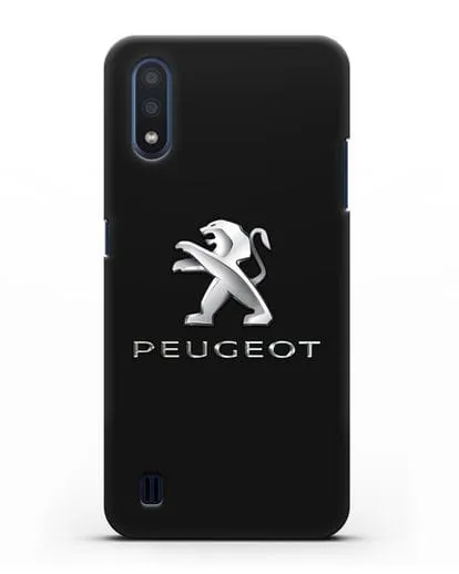 Чехол с логотипом Peugeot силиконовый для Samsung Galaxy M01 [SM-M015F]