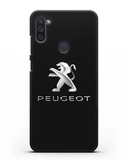 Чехол с логотипом Peugeot силиконовый для Samsung Galaxy M11 [SM-M115F]