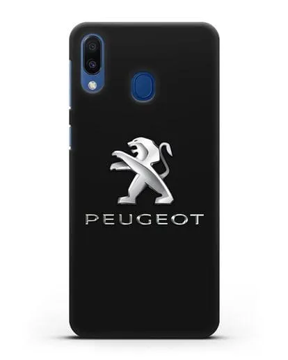 Чехол с логотипом Peugeot силиконовый для Samsung Galaxy M20 [SM-M205F]