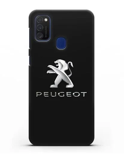 Чехол с логотипом Peugeot силиконовый для Samsung Galaxy M21 [SM-M215F]