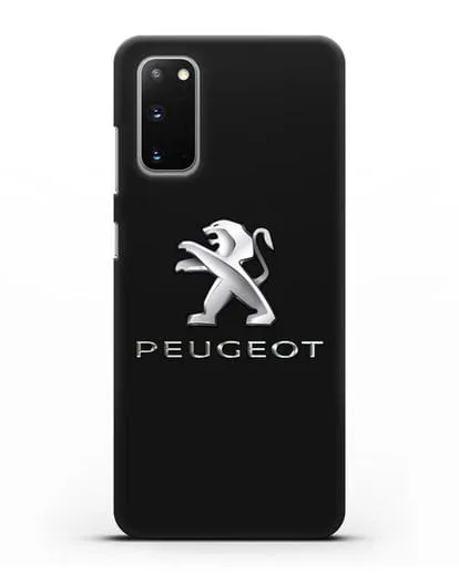 Чехол с логотипом Peugeot силиконовый для Samsung Galaxy S20 [SM-G980F]