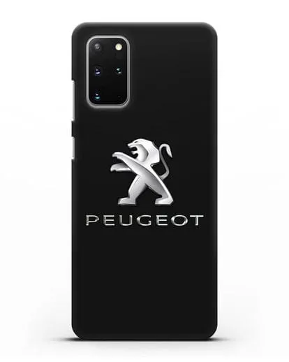Чехол с логотипом Peugeot силиконовый для Samsung Galaxy S20 Plus [SM-G985F]