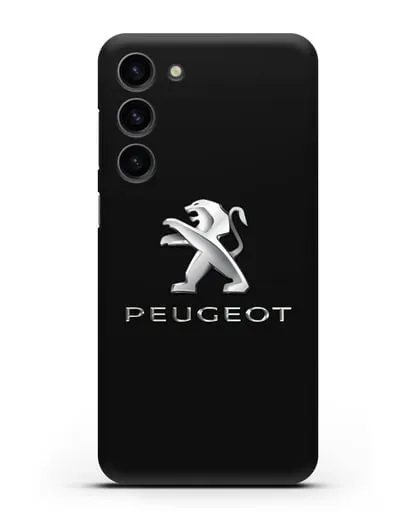 Чехол с логотипом Peugeot силиконовый для Samsung Galaxy S23 Plus [SM-S916]