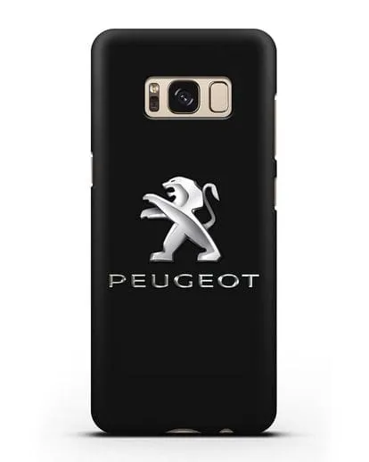Чехол с логотипом Peugeot силиконовый для Samsung Galaxy S8 [SM-950F]
