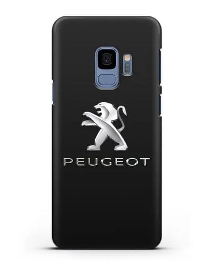 Чехол с логотипом Peugeot силиконовый для Samsung Galaxy S9 [SM-G960F]