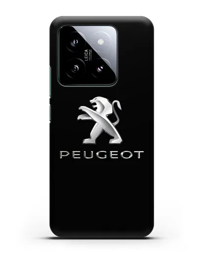 Чехол с логотипом Peugeot силиконовый для Xiaomi 14