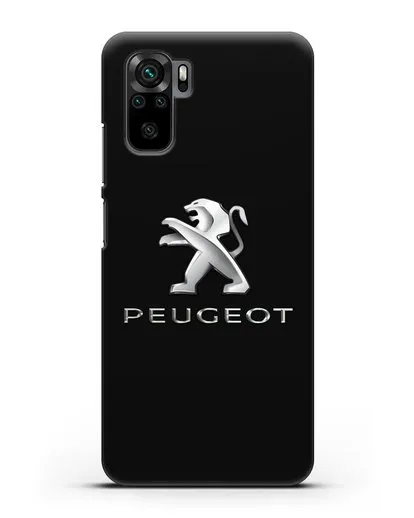 Чехол с логотипом Peugeot силиконовый для Xiaomi Redmi Note 10S