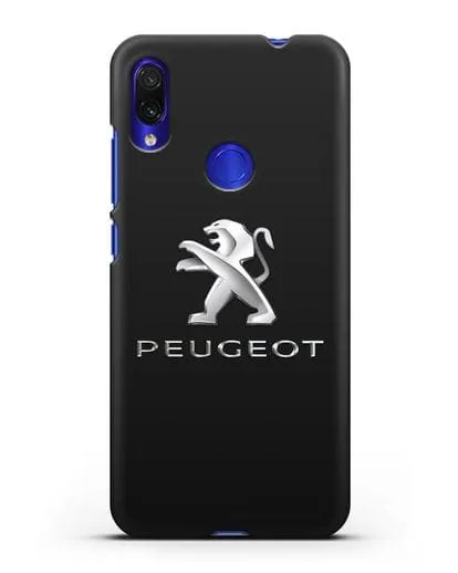 Чехол с логотипом Peugeot силиконовый для Xiaomi Redmi Note 7