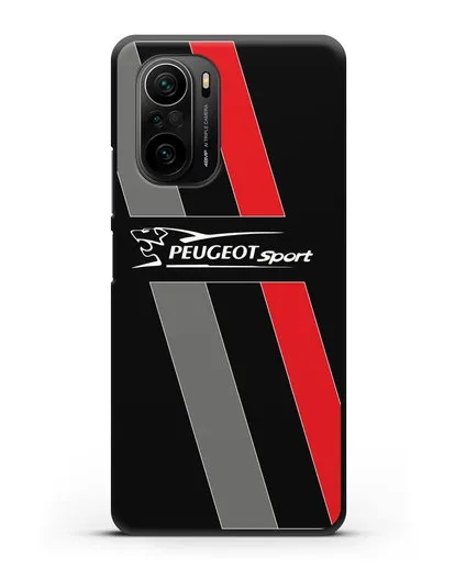 Чехол с логотипом Peugeot Sport силиконовый для Xiaomi Poco F3