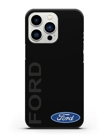 Чехол с надписью Ford и логотипом силиконовый для iPhone 13 Pro