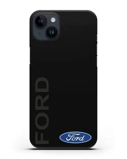 Чехол с надписью Ford и логотипом силиконовый для iPhone 14 Plus