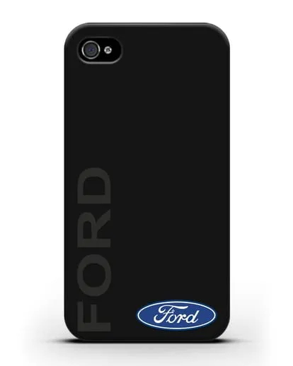 Чехол с надписью Ford и логотипом силиконовый для iPhone 4/4s