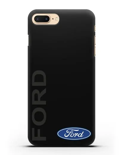 Чехол с надписью Ford и логотипом силиконовый для iPhone 8 Plus
