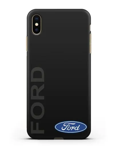 Чехол с надписью Ford и логотипом силиконовый для iPhone XS Max