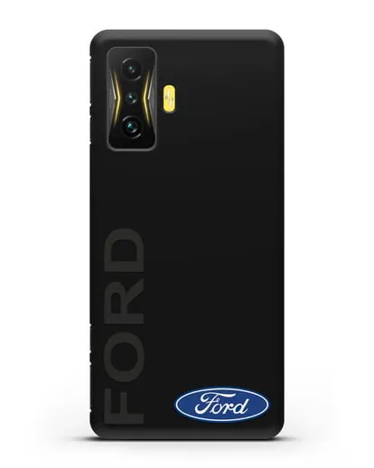 Чехол с надписью Ford и логотипом силиконовый для Xiaomi Poco F4 GT