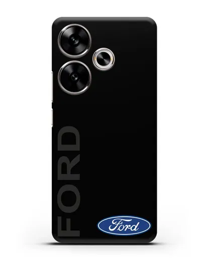 Чехол с надписью Ford и логотипом силиконовый для Xiaomi Poco F6