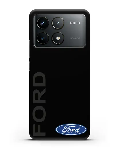 Чехол с надписью Ford и логотипом силиконовый для Xiaomi Poco F6 Pro