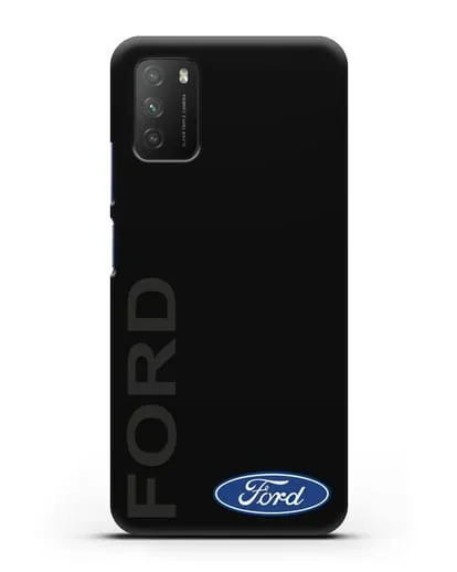 Чехол с надписью Ford и логотипом силиконовый для Xiaomi Poco M3