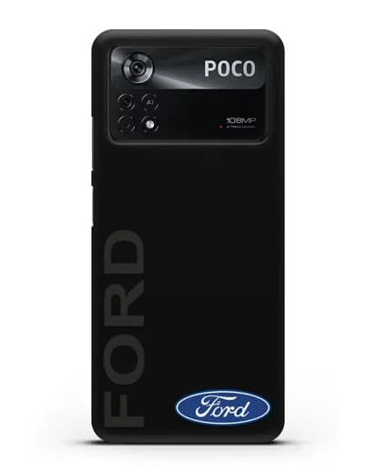 Чехол с надписью Ford и логотипом силиконовый для Xiaomi Poco X4 Pro