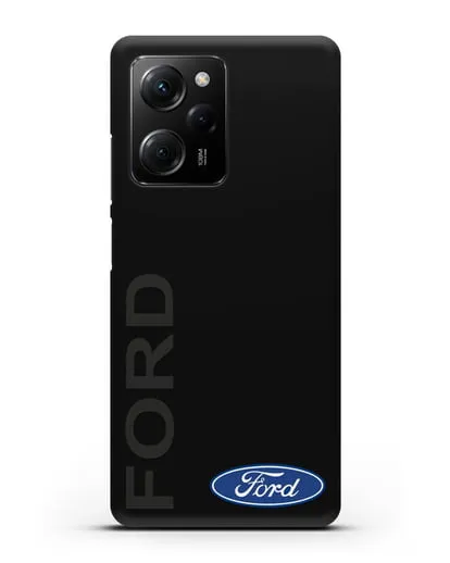 Чехол с надписью Ford и логотипом силиконовый для Xiaomi Poco X5 Pro