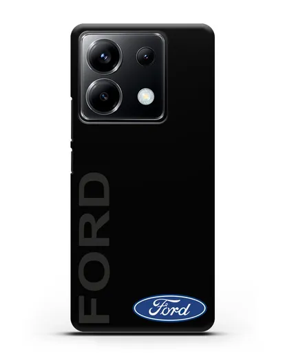 Чехол с надписью Ford и логотипом силиконовый для Xiaomi Poco X6