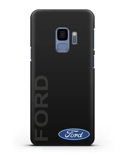 Чехол с надписью Ford и логотипом силиконовый для Samsung Galaxy S9 [SM-G960F]