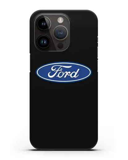 Чехол с логотипом Ford силиконовый для iPhone 14 Pro