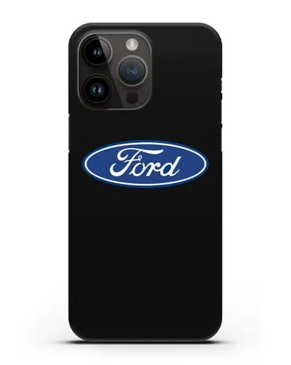 Чехол с логотипом Ford силиконовый для iPhone 14 Pro Max