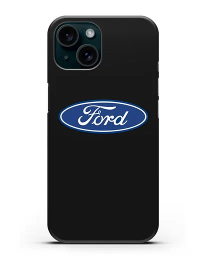 Чехол с логотипом Ford силиконовый для iPhone 15