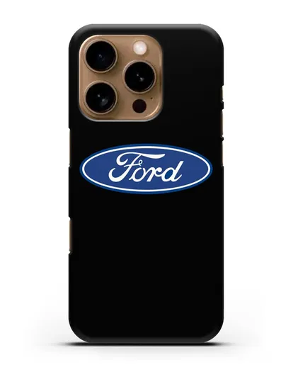 Чехол с логотипом Ford силиконовый для iPhone 16 Pro